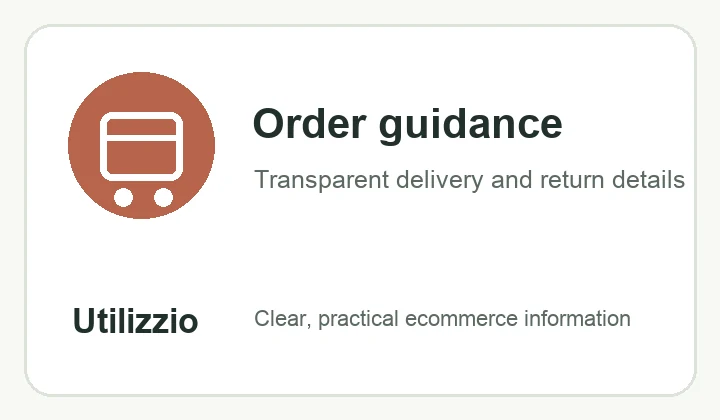 Utilizzio shipping information